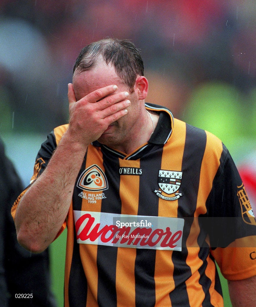 12 September 1999; Kilkenny's Pat O'Neill at the end of the match after Kilkenny suffered defeat at the hands of Cork, All Ireland Senior Hurling Championship Final, Croke Park, Dublin. Picture credit: Ray McManus / SPORTSFILE