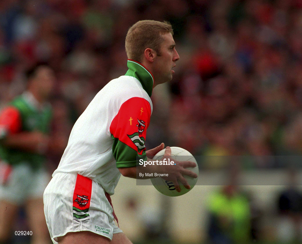 22 August 1999; Peter Burke of Mayo during the All-Ireland Senior Football Championship Semi-Final match between Cork and Mayo at Croke Park, Dublin. Photo by Matt Browne/Sportsfile