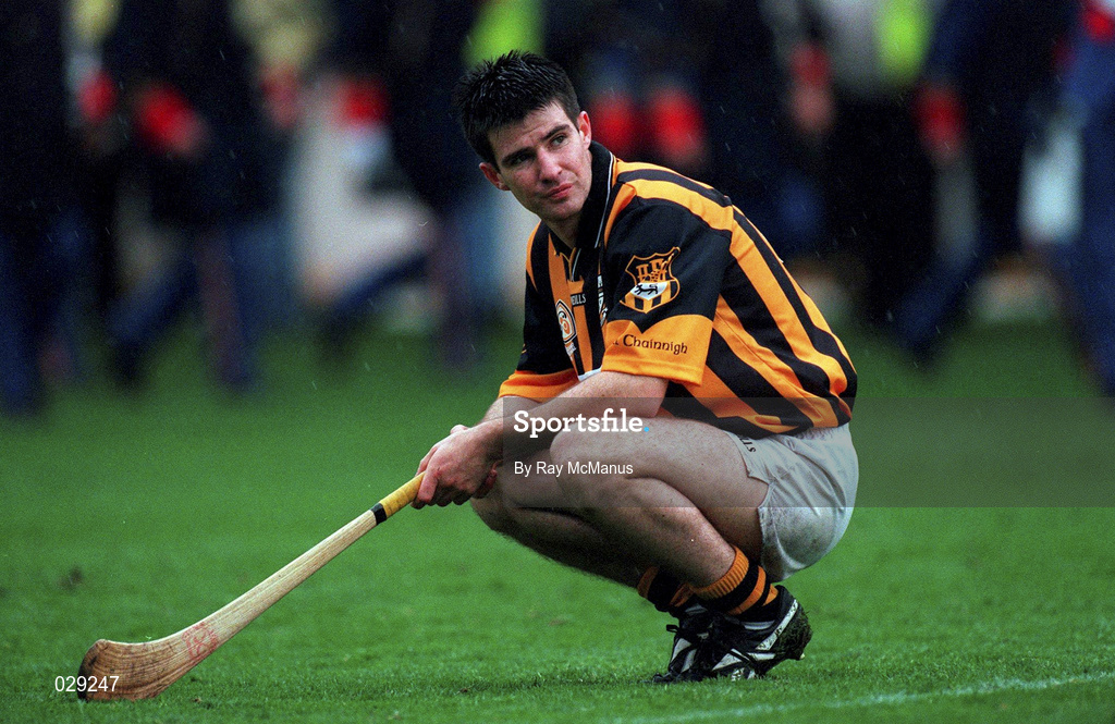 12 September 1999; Kilkenny's Philip Larkin at the end of the match after Kilkenny suffered defeat at the hands of Cork, All Ireland Senior Hurling Championship Final, Croke Park, Dublin. Picture credit: Ray McManus / SPORTSFILE