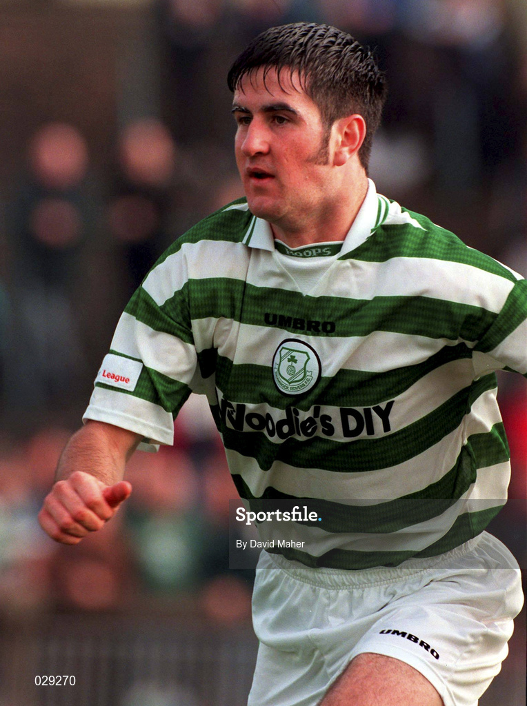 17 October 1999; Graham Lawlor of Shamrock Rovers during the Eircom League Premier Division match between Shamrock Rovers and Cork City at Morton Stadium in Santry, Dublin. Photo by David Maher/Sportsfile