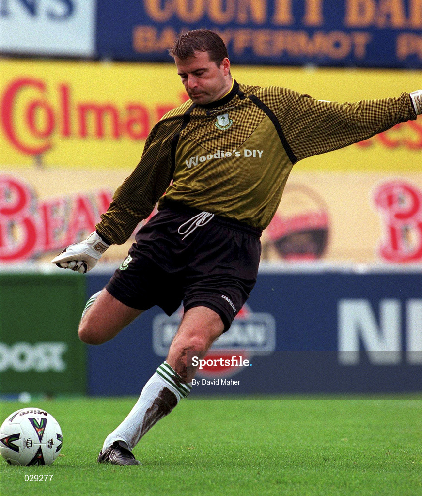 24 October 1999; Robbie Horgan of Shamrock Rovers during the Eircom League Premier Division match between St Patrick's Athletic and Shamrock Rovers at Richmond Park in Dublin. Photo by David Maher/Sportsfile