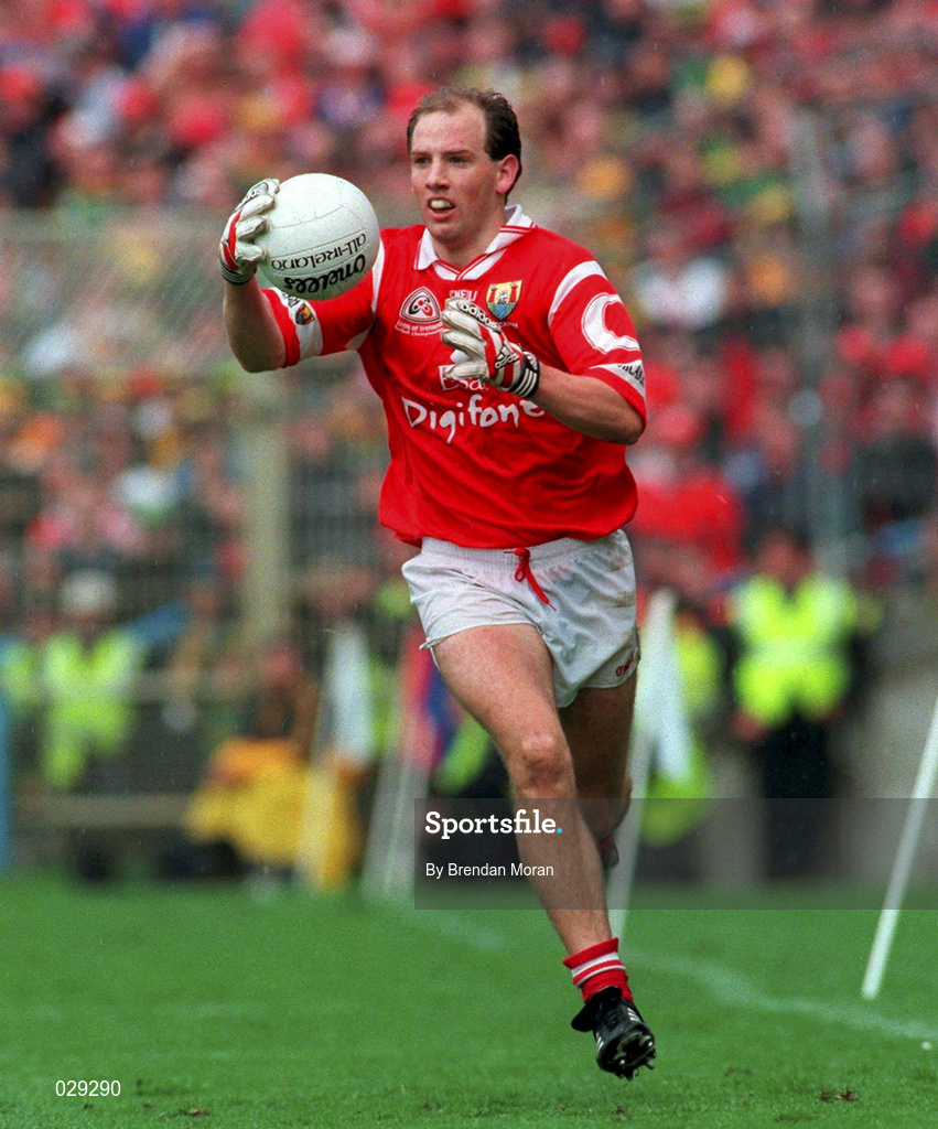 26 September 1999; Ronan McCarthy of Cork during the GAA Football All-Ireland Senior Championship Final match between Meath and Cork at Croke Park in Dublin. Photo by Brendan Moran/Sportsfile