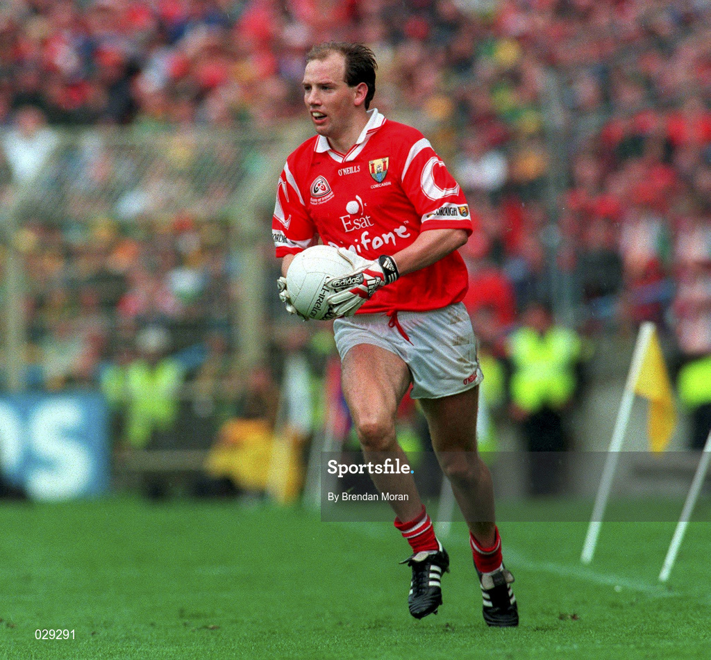 26 September 1999; Ronan McCarthy of Cork during the GAA Football All-Ireland Senior Championship Final match between Meath and Cork at Croke Park in Dublin. Photo by Brendan Moran/Sportsfile