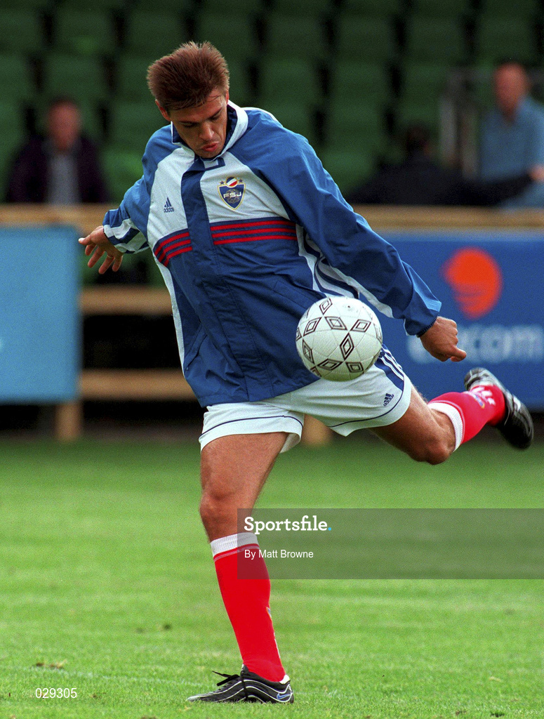 31 August 1999; Savo Milosevic during a Yugoslavia Training Session at Belfield Park in Dublin. Photo by Matt Browne/Sportsfile