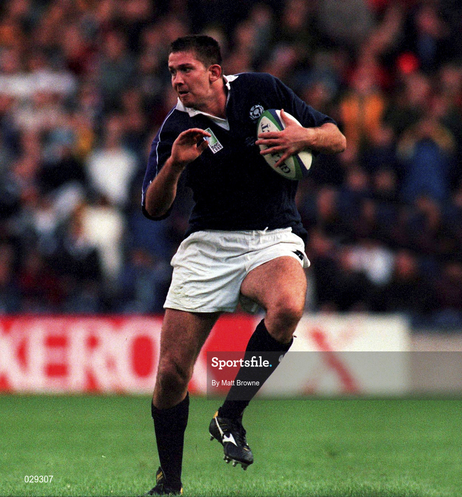 3 October 1999; Scott Murray of Scotland during the Rugby World Cup Pool A match between Scotland and South Africa at Murrayfield Stadium in Edinburgh, Scotland. Photo by Matt Browne/Sportsfile
