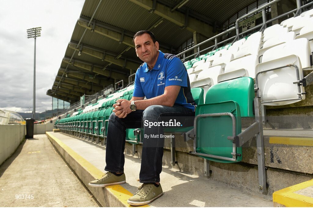 20 August 2014; Marco Caputo, Leinster scrum coach, Tallaght Stadium, Tallaght, Co. Dublin. Picture credit: Matt Browne / SPORTSFILE