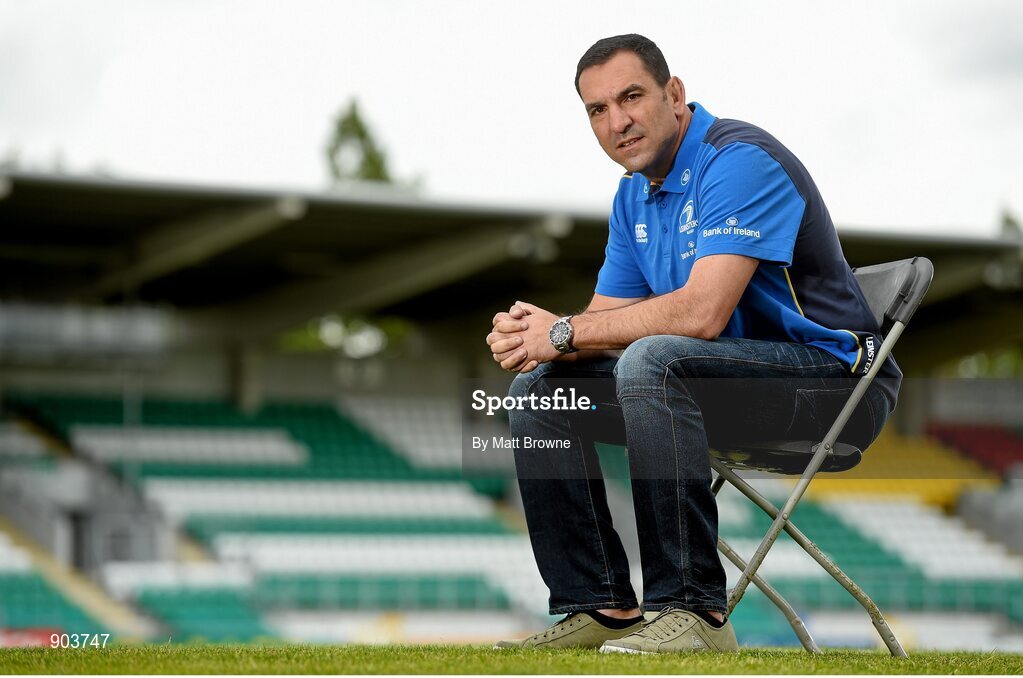 20 August 2014; Marco Caputo, Leinster scrum coach, Tallaght Stadium, Tallaght, Co. Dublin. Picture credit: Matt Browne / SPORTSFILE