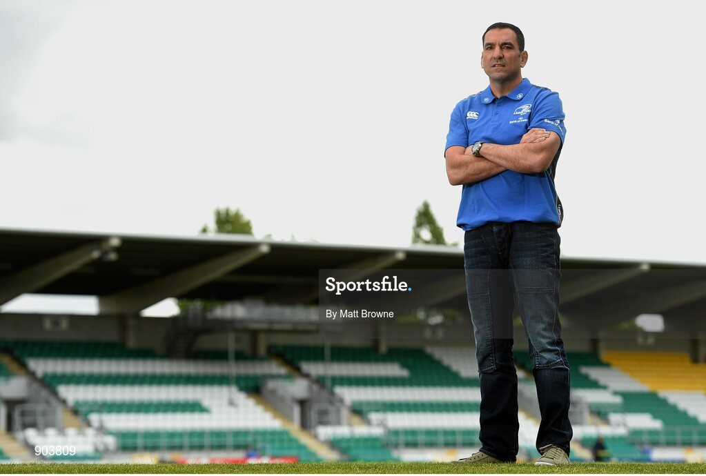 20 August 2014; Marco Caputo, Leinster scrum coach. Tallaght Stadium, Tallaght, Co. Dublin. Picture credit: Matt Browne / SPORTSFILE