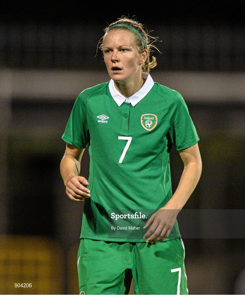 20 August 2014; Diane Caldwell, Republic of Ireland. FIFA Women's World Cup Qualifier, Group 1, Republic of Ireland v Slovenia. Tallaght Stadium, Tallaght, Co. Dublin. Picture credit: David Maher / SPORTSFILE