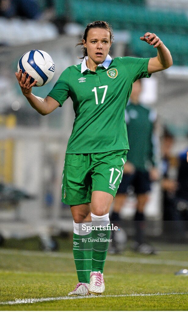 20 August 2014; Aine O'Gorman, Republic of Ireland. FIFA Women's World Cup Qualifier, Group 1, Republic of Ireland v Slovenia. Tallaght Stadium, Tallaght, Co. Dublin. Picture credit: David Maher / SPORTSFILE
