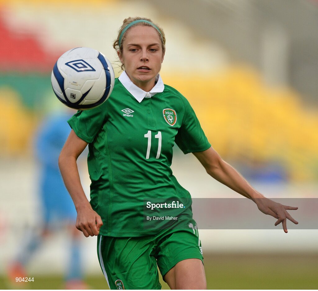 20 August 2014; Julie Ann Russell, Republic of Ireland. FIFA Women's World Cup Qualifier, Group 1, Republic of Ireland v Slovenia. Tallaght Stadium, Tallaght, Co. Dublin. Picture credit: David Maher / SPORTSFILE