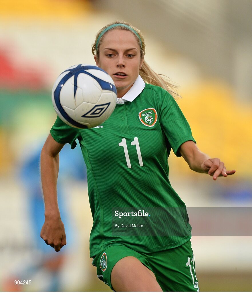 20 August 2014; Julie Ann Russell, Republic of Ireland. FIFA Women's World Cup Qualifier, Group 1, Republic of Ireland v Slovenia. Tallaght Stadium, Tallaght, Co. Dublin. Picture credit: David Maher / SPORTSFILE