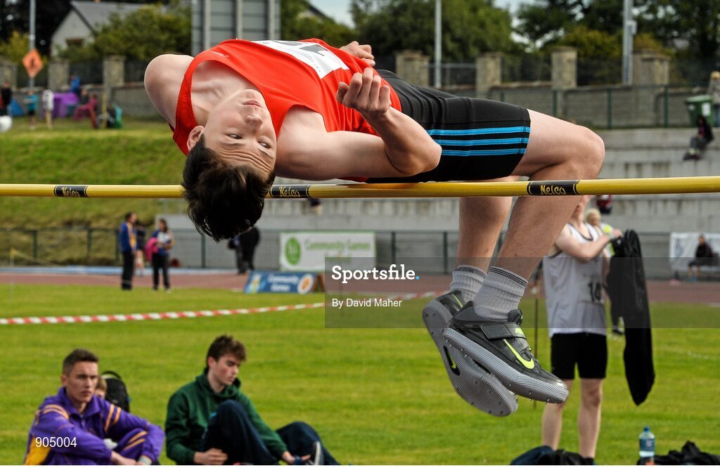 24 August 2014; Conor McMahon, Ardee, Co.Louth, in action in the Boys Under 16 High Jump. HSE Community Games August Festival 2014, Athlone Institute of Technology, Athlone, Co. Westmeath.  Picture credit: David Maher / SPORTSFILE