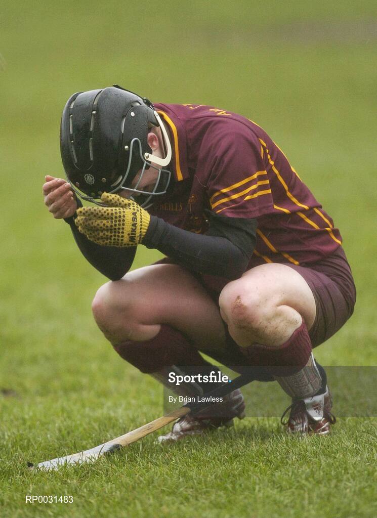 19 November 2006; A dejected Keady captain Michelle Murray after the match. All-Ireland Junior Camogie Championship Final, Harps v Keady, O'Moore Park, Portlaoise, Co. Laois. Picture credit: Brian Lawless / SPORTSFILE