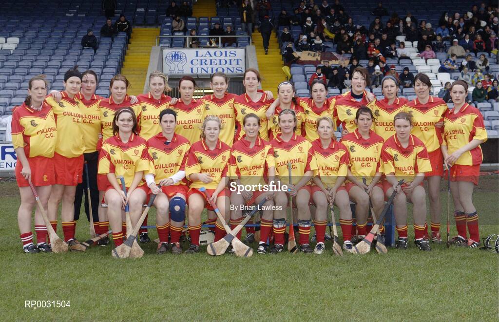 19 November 2006; The Harps panel. All-Ireland Junior Camogie Championship Final, Harps v Keady, O'Moore Park, Portlaoise, Co. Laois. Picture credit: Brian Lawless / SPORTSFILE