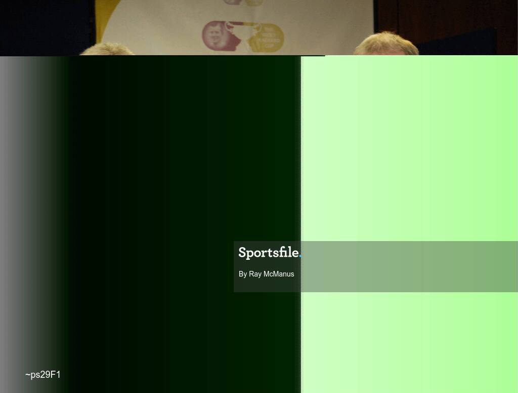 18 November 2006; Paddy Hoey, Warwickshire, accompanied by his brother Mike, from Tulla, Co Clare, is presented with his award by GAA President Nickey Brennan at the 2006 Nicky Rackard Cups "Champion 15" Awards. Croke Park, Dublin. Picture credit: Ray McManus / SPORTSFILE