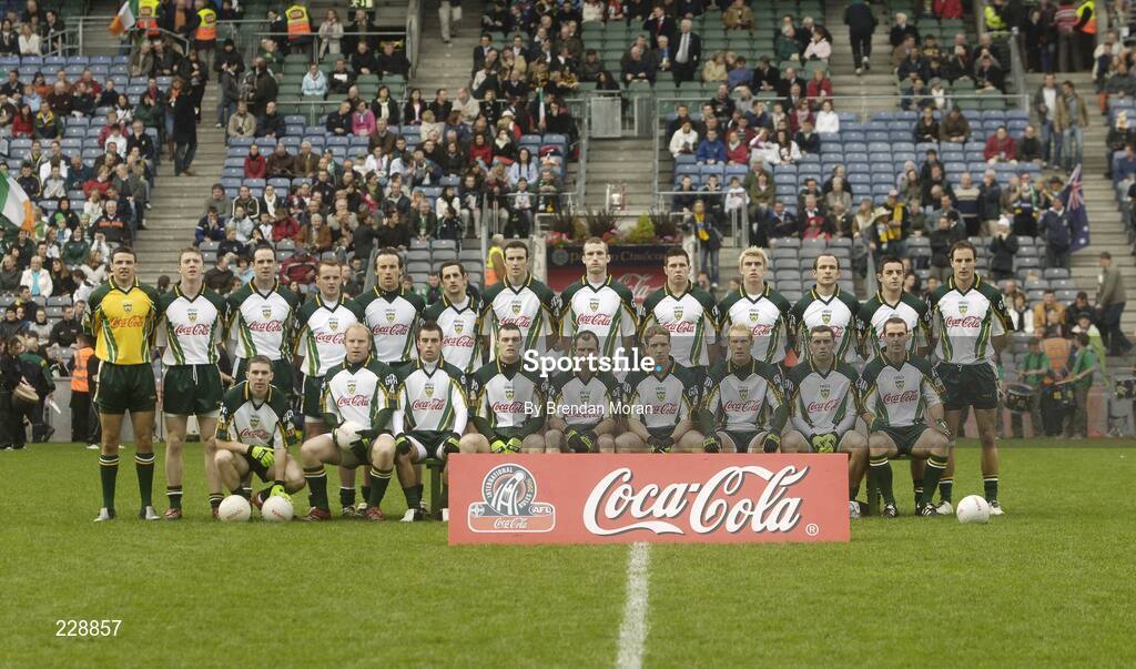 5 November 2006; The Ireland team. Coca-Cola International Rules Series 2006, Second Test, Ireland v Australia, Croke Park, Dublin. Picture credit: Brendan Moran / SPORTSFILE