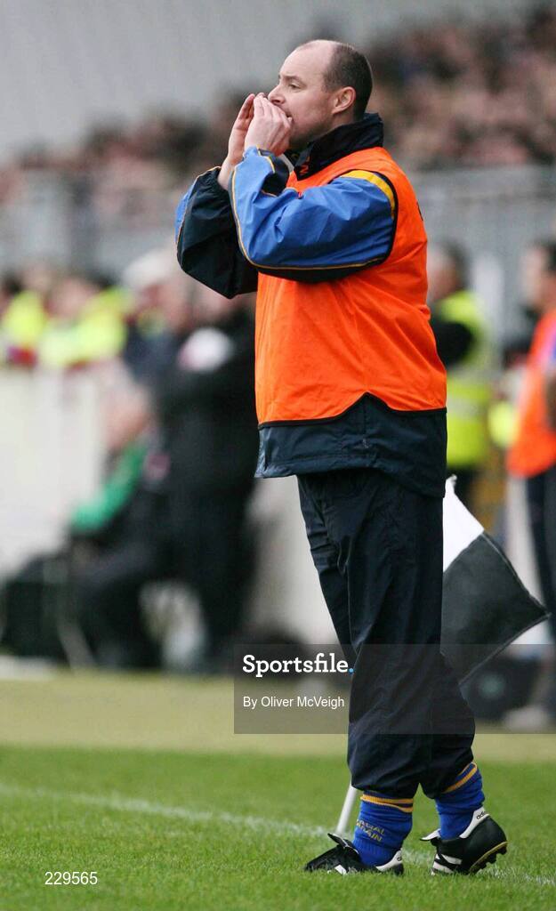 8 October 2006; Errigal Ciaran manager Malachy O'Rourke. WJ Dolan Tyrone Senior Football Championship Final Replay, Errigal Ciaran v Carrickmore, Healy Park, Omagh, Co Tyrone. Picture credit: Oliver McVeigh / SPORTSFILE
