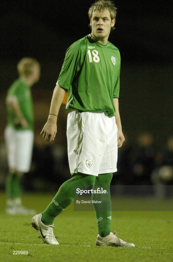 14 November 2006; Anthony Stokes, Republic of Ireland 'B'. 'B' International, Republic of Ireland 'B' v Scotland 'B', Dalymount Park, Dublin. Picture credit: David Maher / SPORTSFILE