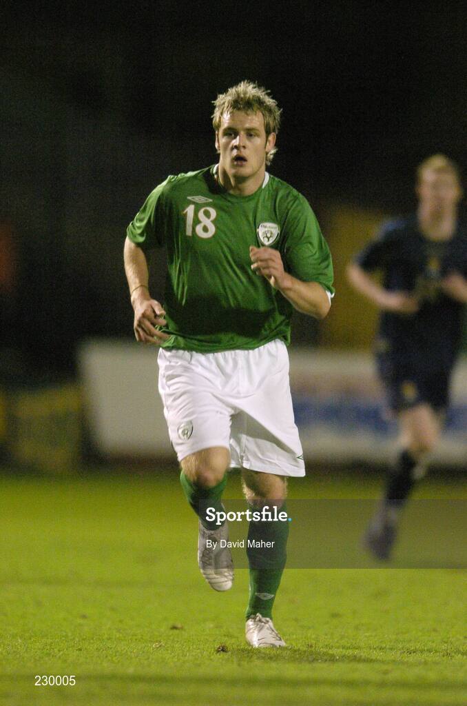 14 November 2006; Anthony Stokes, Republic of Ireland 'B'. B International, Republic of Ireland 'B' v Scotland 'B', Dalymount Park, Dublin. Picture credit: David Maher / SPORTSFILE
