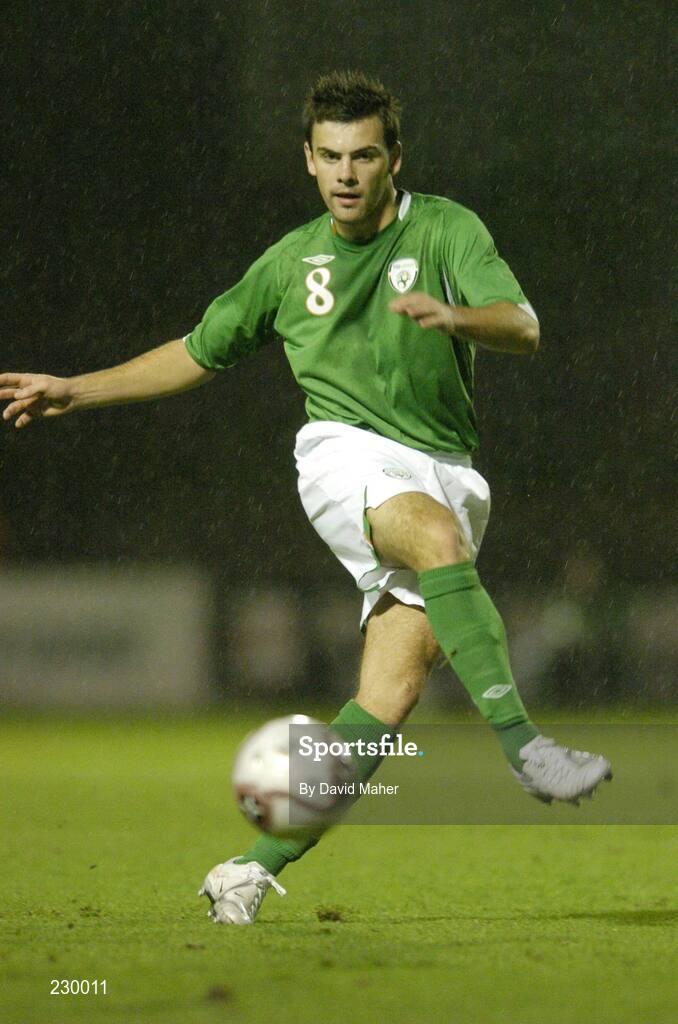14 November 2006; Darron Gibson, Republic of Ireland 'B'. B International, Republic of Ireland 'B' v Scotland 'B', Dalymount Park, Dublin. Picture credit: David Maher / SPORTSFILE