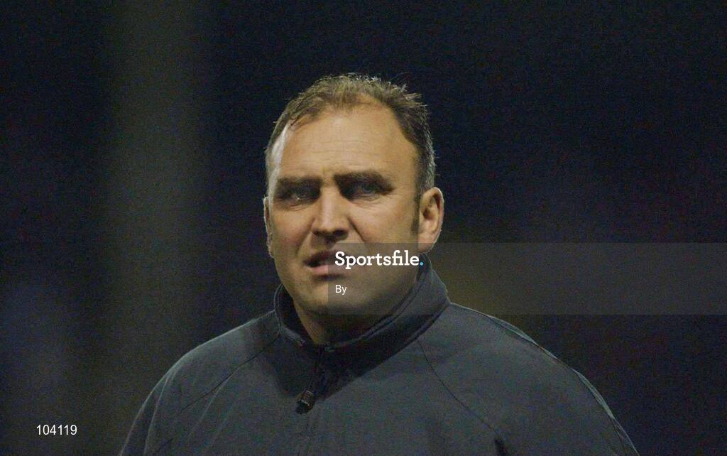 6 December 2002; Johnny McDonnell, assistant manager, Shelbourne. Soccer. Picture credit; David Maher / SPORTSFILE *EDI*
