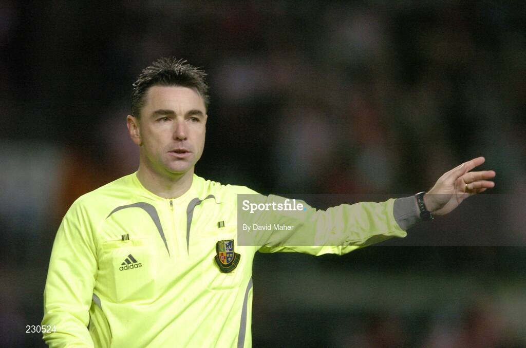 3 December 2006; Referee Damian Hancock. FAI Carlsberg Senior Challenge Cup Final, Derry City v St Patrick's Athletic, Lansdowne Road, Dublin. Picture credit: David Maher / SPORTSFILE