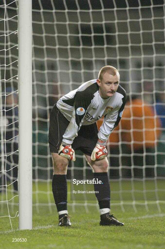 3 December 2006; A dejected Barry Ryan, St Patrick's Athletic, in the dying minutes of the match. FAI Carlsberg Senior Challenge Cup Final, Derry City v St Patrick's Athletic, Lansdowne Road, Dublin. Picture credit: Brian Lawless / SPORTSFILE