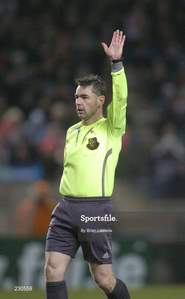 3 December 2006; Referee Damian Hancock. FAI Carlsberg Senior Challenge Cup Final, Derry City v St Patrick's Athletic, Lansdowne Road, Dublin. Picture credit: Brian Lawless / SPORTSFILE