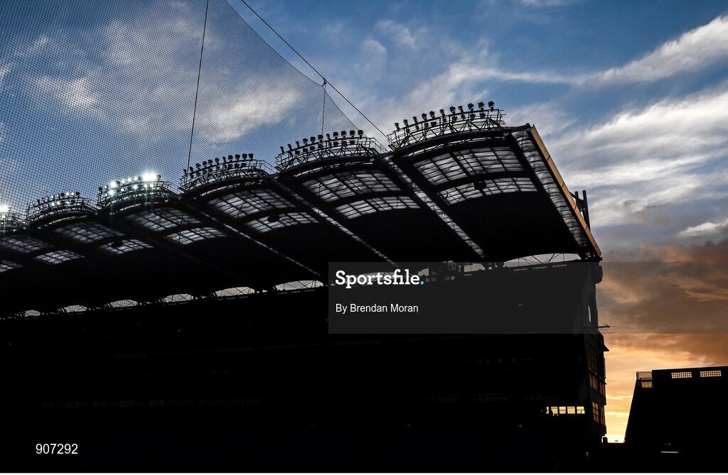 30 August 2014; The sun sets over Croke Park after the Croke Park Classic College American Football game . GAA Football All Ireland Senior Championship, Semi-Final, Dublin v Donegal, Croke Park, Dublin. Picture credit: Brendan Moran / SPORTSFILE