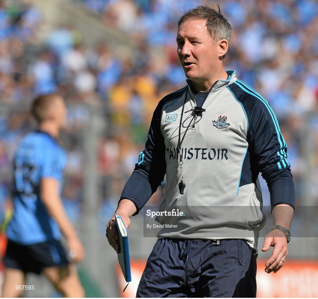 31 August 2014; Dublin manager Jim Gavin. GAA Football All Ireland Senior Championship, Semi-Final, Dublin v Donegal, Croke Park, Dublin. Picture credit: David Maher / SPORTSFILE