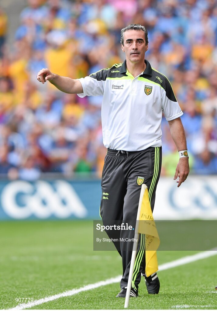 31 August 2014; Donegal manager Jim McGuinness. GAA Football All Ireland Senior Championship, Semi-Final, Dublin v Donegal, Croke Park, Dublin. Picture credit: Stephen McCarthy / SPORTSFILE