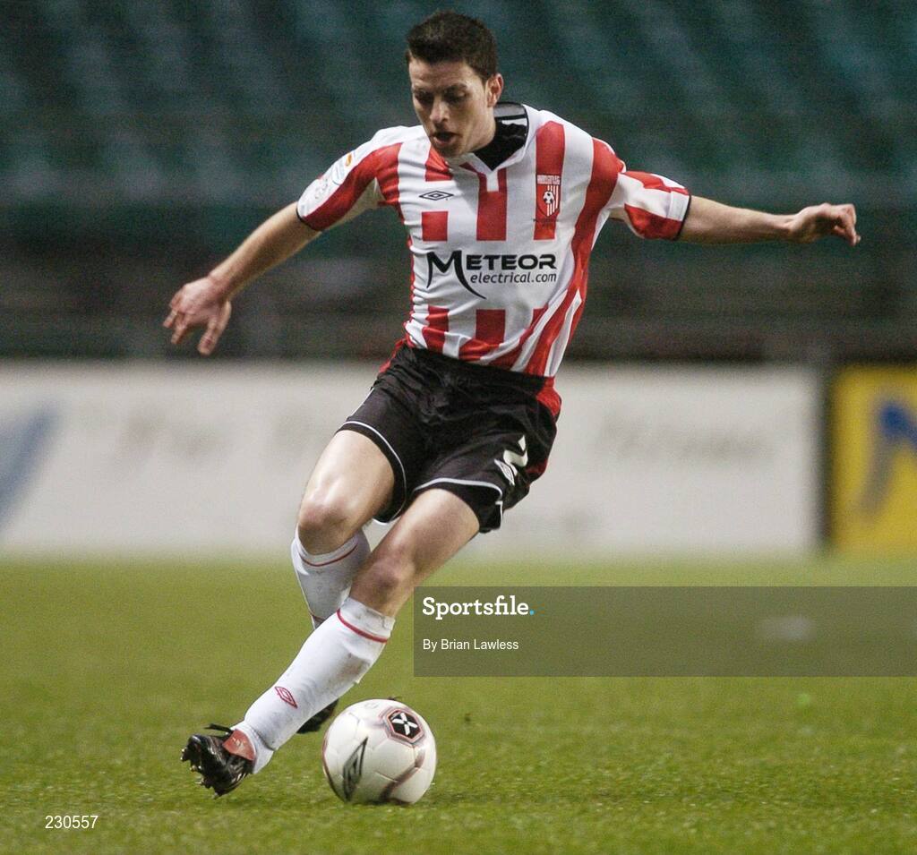 3 December 2006; Eddie McCallion, Derry City. FAI Carlsberg Senior Challenge Cup Final, Derry City v St Patrick's Athletic, Lansdowne Road, Dublin. Picture credit: Brian Lawless / SPORTSFILE