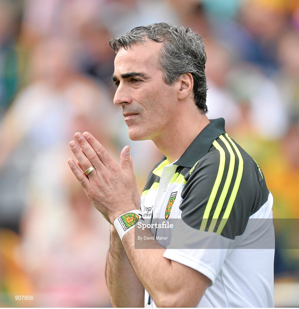 31 August 2014; Donegal manager Jim McGuinness. GAA Football All Ireland Senior Championship, Semi-Final, Dublin v Donegal, Croke Park, Dublin. Picture credit: David Maher / SPORTSFILE