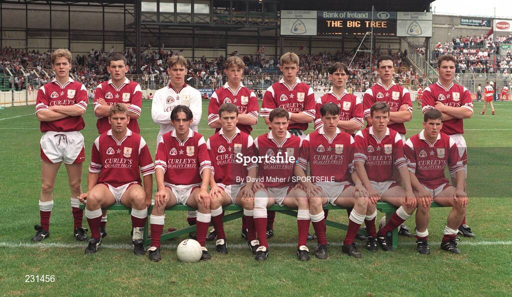 13 August 1995; The Galway team. All-Ireland Minor Football semi-final, Derry v Galway, Croke Park, Dublin. Picture credit; David Maher / SPORTSFILE