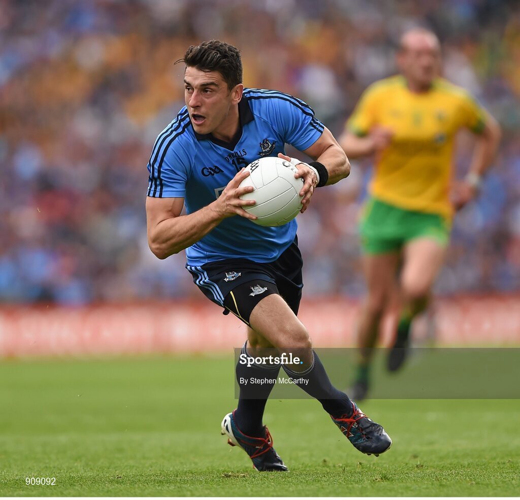 31 August 2014; Bernard Brogan, Dublin. GAA Football All Ireland Senior Championship, Semi-Final, Dublin v Donegal, Croke Park, Dublin. Picture credit: Stephen McCarthy / SPORTSFILE