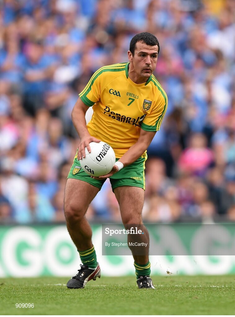 31 August 2014; Frank McGlynn, Donegal. GAA Football All Ireland Senior Championship, Semi-Final, Dublin v Donegal, Croke Park, Dublin. Picture credit: Stephen McCarthy / SPORTSFILE
