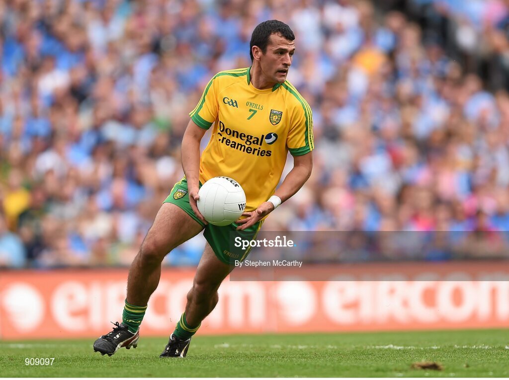 31 August 2014; Frank McGlynn, Donegal. GAA Football All Ireland Senior Championship, Semi-Final, Dublin v Donegal, Croke Park, Dublin. Picture credit: Stephen McCarthy / SPORTSFILE