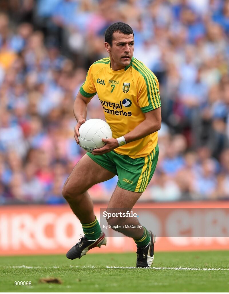 31 August 2014; Frank McGlynn, Donegal. GAA Football All Ireland Senior Championship, Semi-Final, Dublin v Donegal, Croke Park, Dublin. Picture credit: Stephen McCarthy / SPORTSFILE