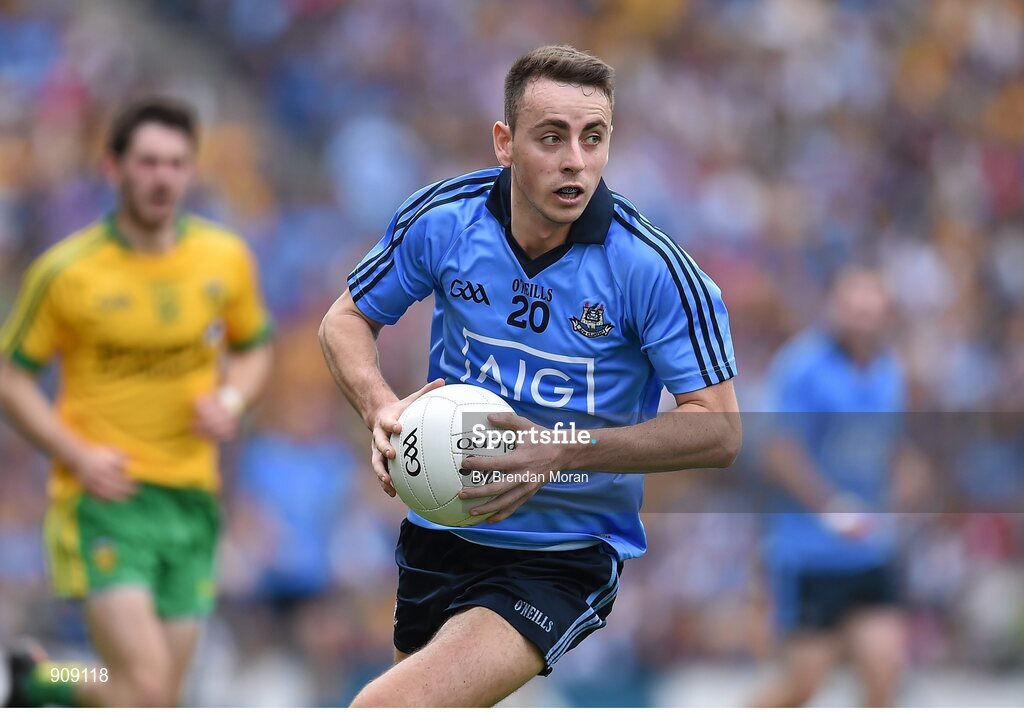 31 August 2014; Cormac Costello, Donegal. GAA Football All Ireland Senior Championship, Semi-Final, Dublin v Donegal, Croke Park, Dublin. Picture credit: Brendan Moran / SPORTSFILE