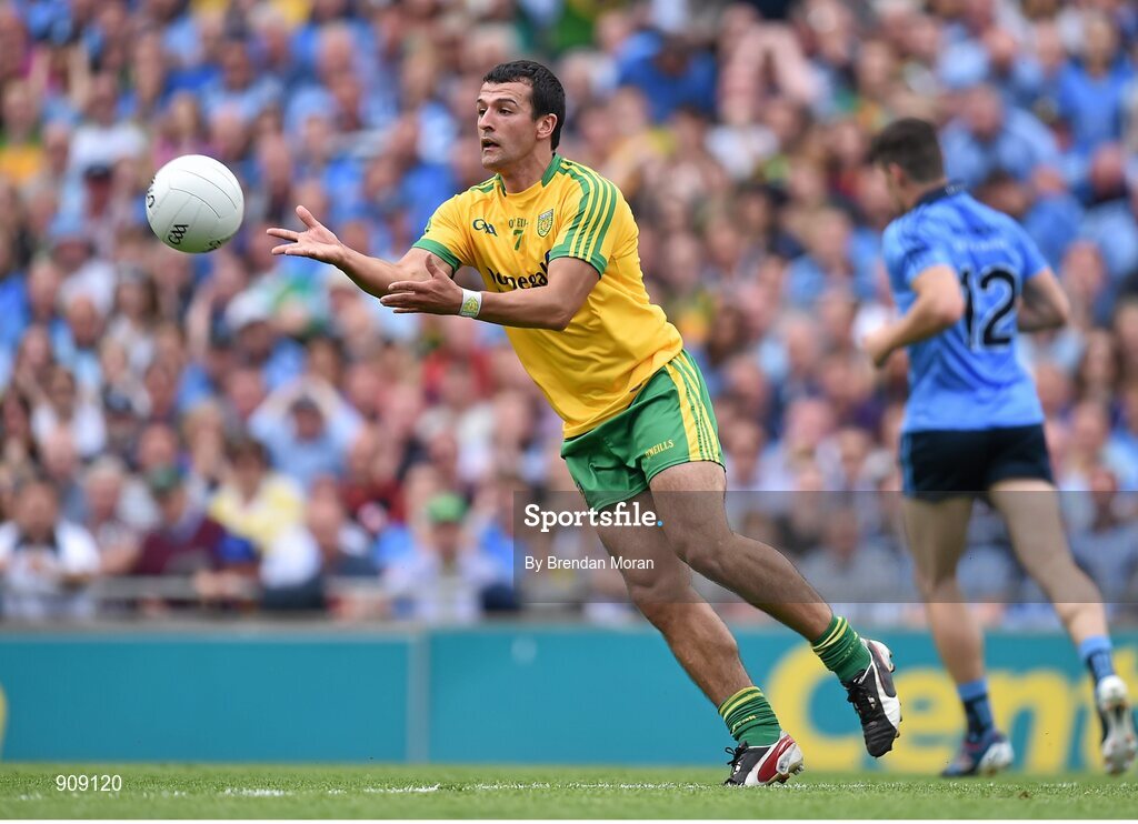 31 August 2014; Frank McGlynn, Donegal. GAA Football All Ireland Senior Championship, Semi-Final, Dublin v Donegal, Croke Park, Dublin. Picture credit: Brendan Moran / SPORTSFILE