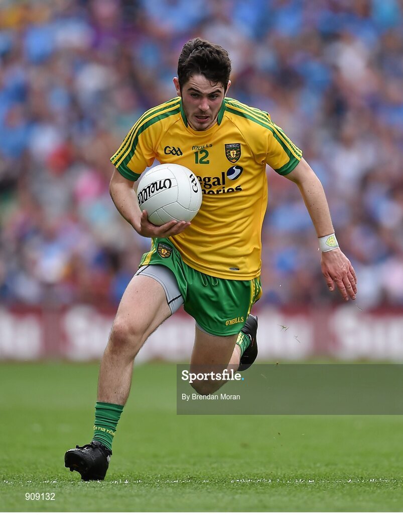 31 August 2014; Ryan McHugh, Donegal. GAA Football All Ireland Senior Championship, Semi-Final, Dublin v Donegal, Croke Park, Dublin. Picture credit: Brendan Moran / SPORTSFILE