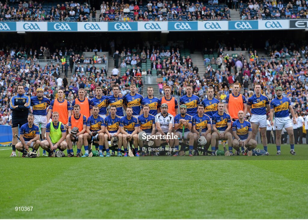 7 September 2014; The Tipperary squad. GAA Hurling All Ireland Senior Championship Final, Kilkenny v Tipperary. Croke Park, Dublin. Picture credit: Brendan Moran / SPORTSFILE