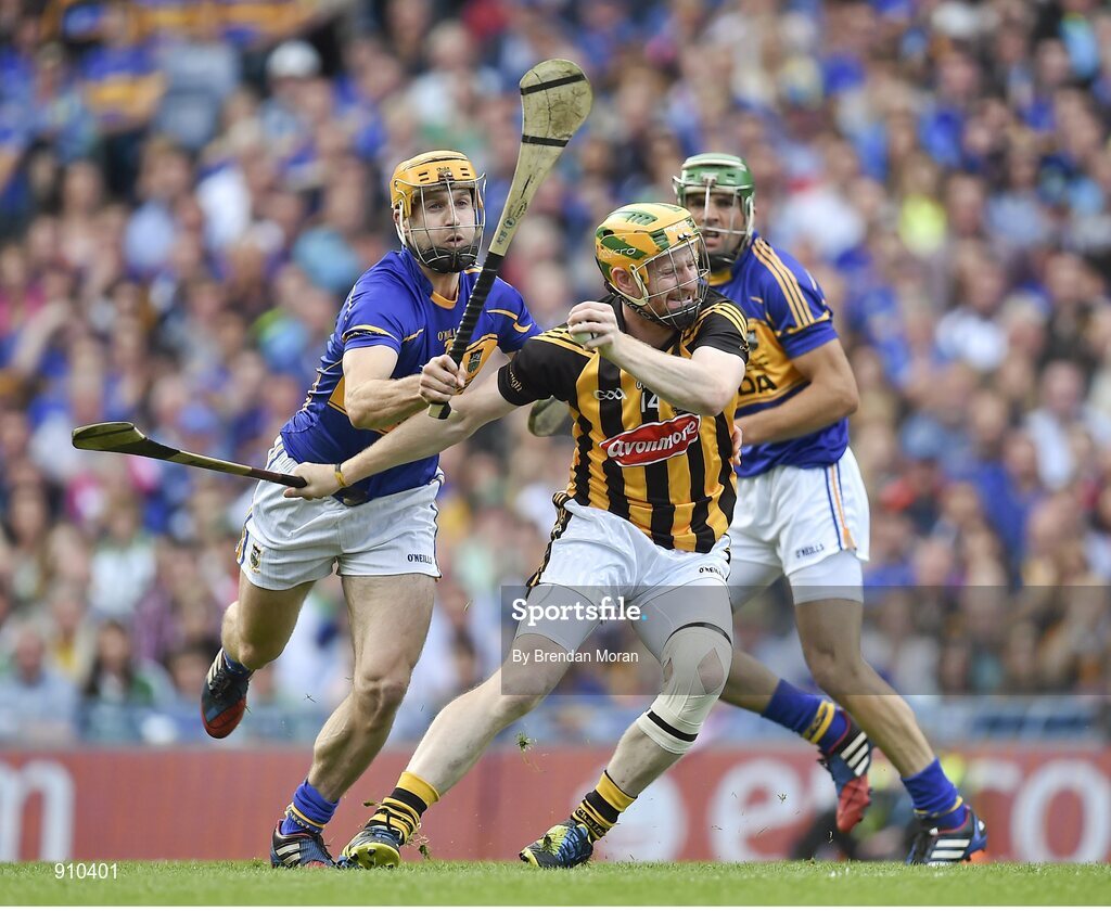 7 September 2014; Richie Power, Kilkenny, in action against Kieran Bergin, Tipperary. GAA Hurling All Ireland Senior Championship Final, Kilkenny v Tipperary. Croke Park, Dublin. Picture credit: Brendan Moran / SPORTSFILE