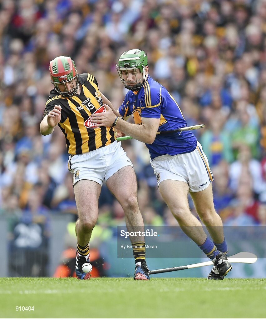 7 September 2014; Noel McGrath, Tipperary, in action against Eoin Larkin, Kilkenny. GAA Hurling All Ireland Senior Championship Final, Kilkenny v Tipperary. Croke Park, Dublin. Picture credit: Brendan Moran / SPORTSFILE