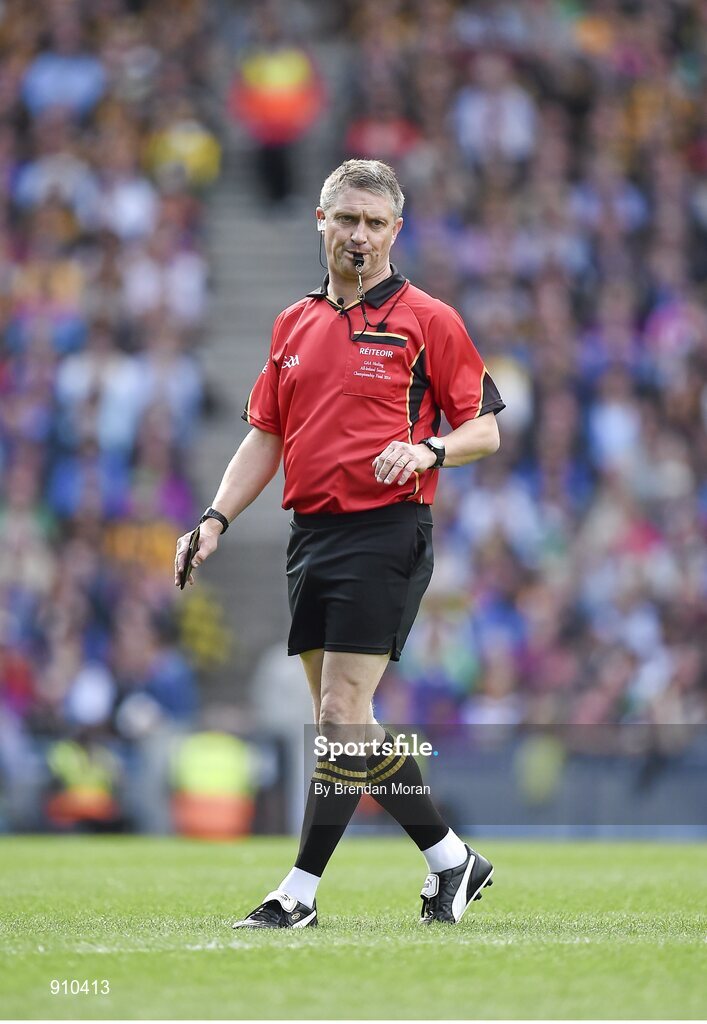 7 September 2014; Referee Barry Kelly. GAA Hurling All Ireland Senior Championship Final, Kilkenny v Tipperary. Croke Park, Dublin. Picture credit: Brendan Moran / SPORTSFILE