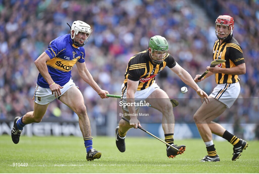 7 September 2014; Paul Murphy, Kilkenny, in action against Patrick Maher, Tipperary. GAA Hurling All Ireland Senior Championship Final, Kilkenny v Tipperary. Croke Park, Dublin. Picture credit: Brendan Moran / SPORTSFILE