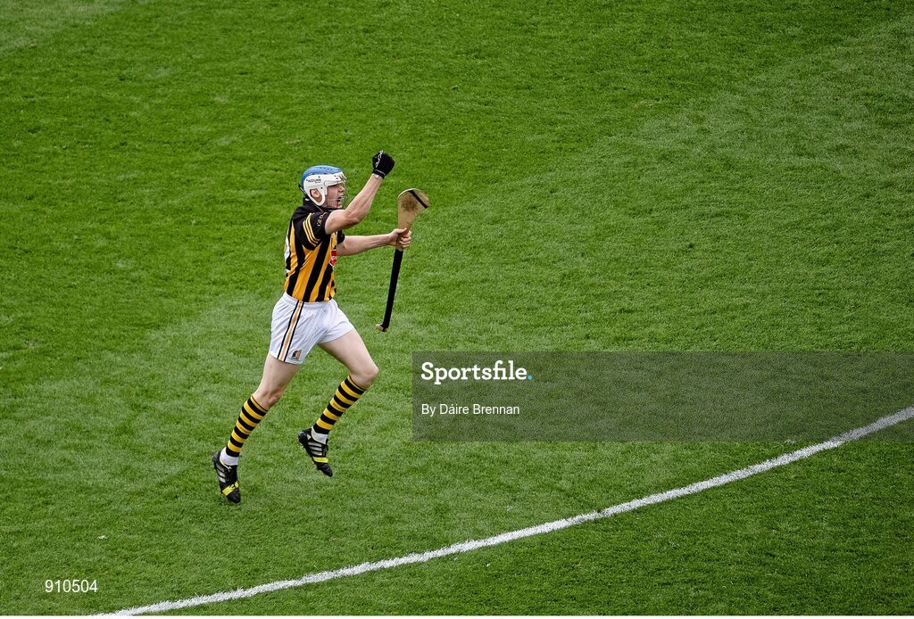 7 September 2014; TJ Reid, Kilkenny, celebrates after scoring his side's second goal. GAA Hurling All Ireland Senior Championship Final, Kilkenny v Tipperary. Croke Park, Dublin. Picture credit: Dáire Brennan / SPORTSFILE