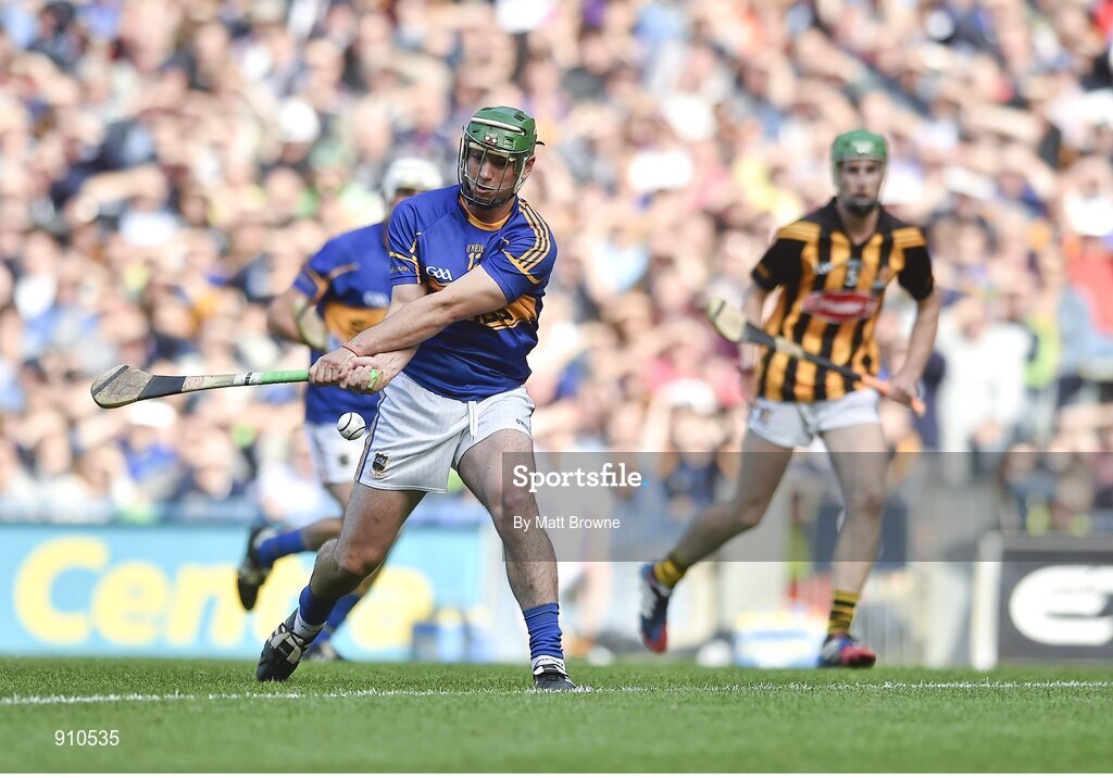 7 September 2014; John O'Dwyer, Tipperary, misses a penalty in the second half. GAA Hurling All Ireland Senior Championship Final, Kilkenny v Tipperary. Croke Park, Dublin. Picture credit: Matt Browne / SPORTSFILE
