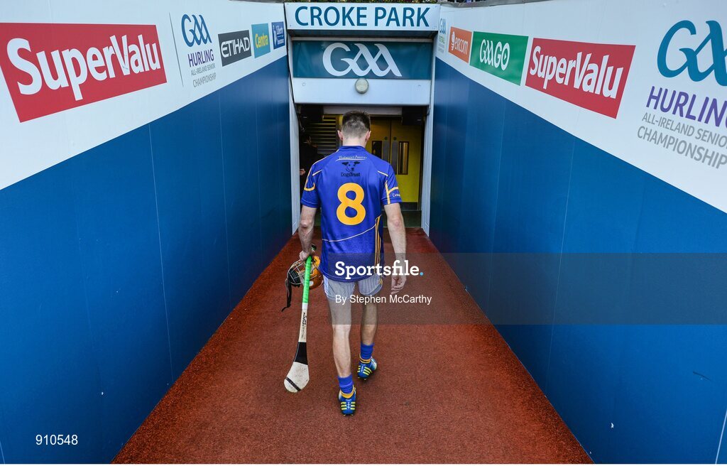 7 September 2014; Shane McGrath, Tipperary, leaves the field after the game ended in a draw. GAA Hurling All Ireland Senior Championship Final, Kilkenny v Tipperary. Croke Park, Dublin. Picture credit: Stephen McCarthy / SPORTSFILE